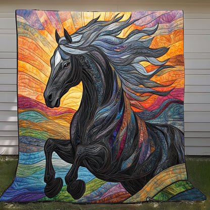 Gray Mane Horse XR0808031CL Quilt