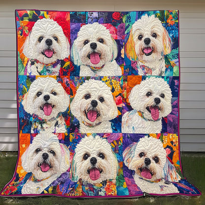 Happy Shih Tzu XR0808008CL Quilt