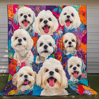 Happy Shih Tzu XR0808012CL Quilt
