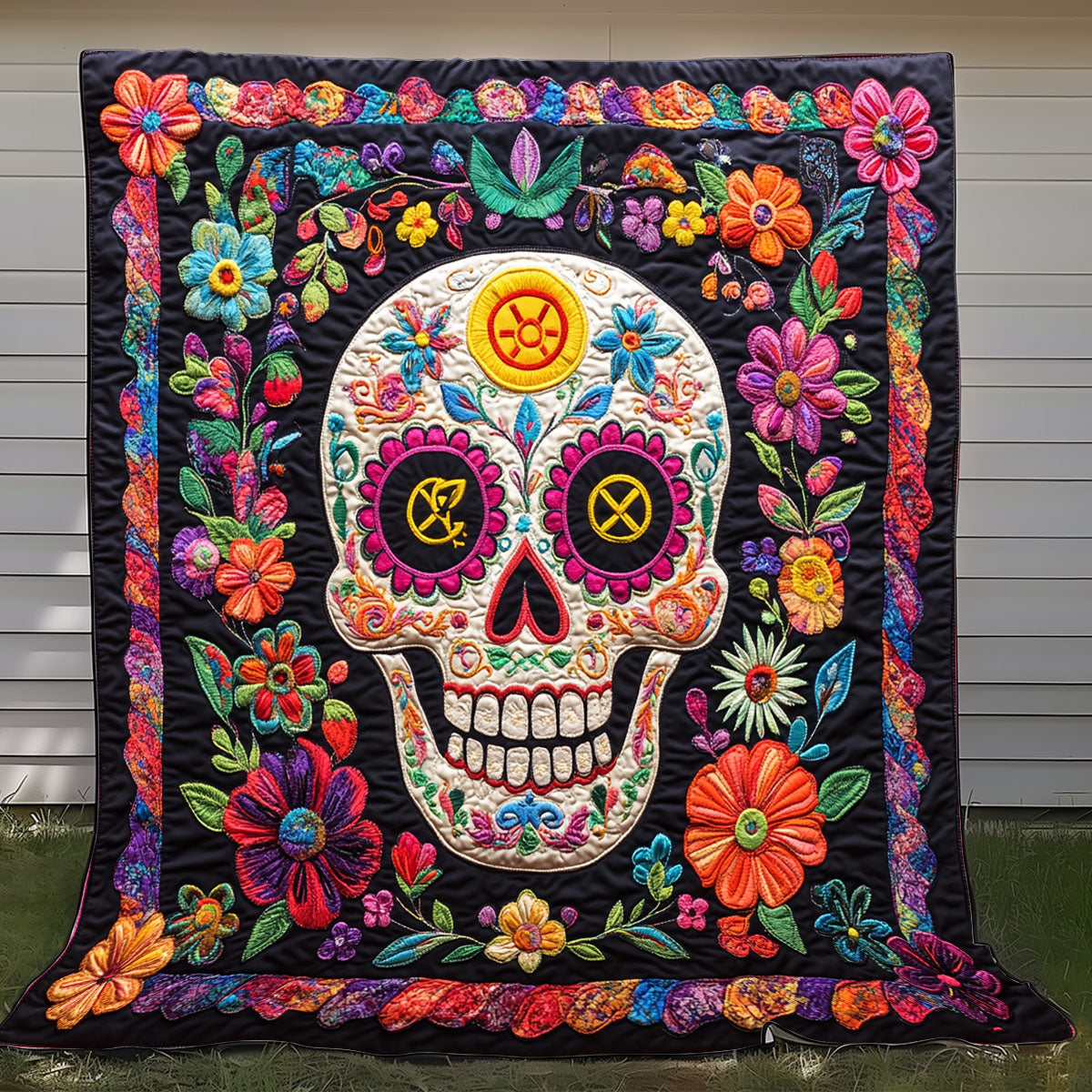 Happy Skull XR0808027CL Quilt