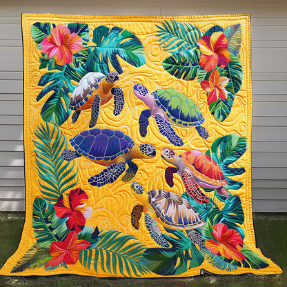 Hibicus Sea Turtles XR1008003CL Quilt