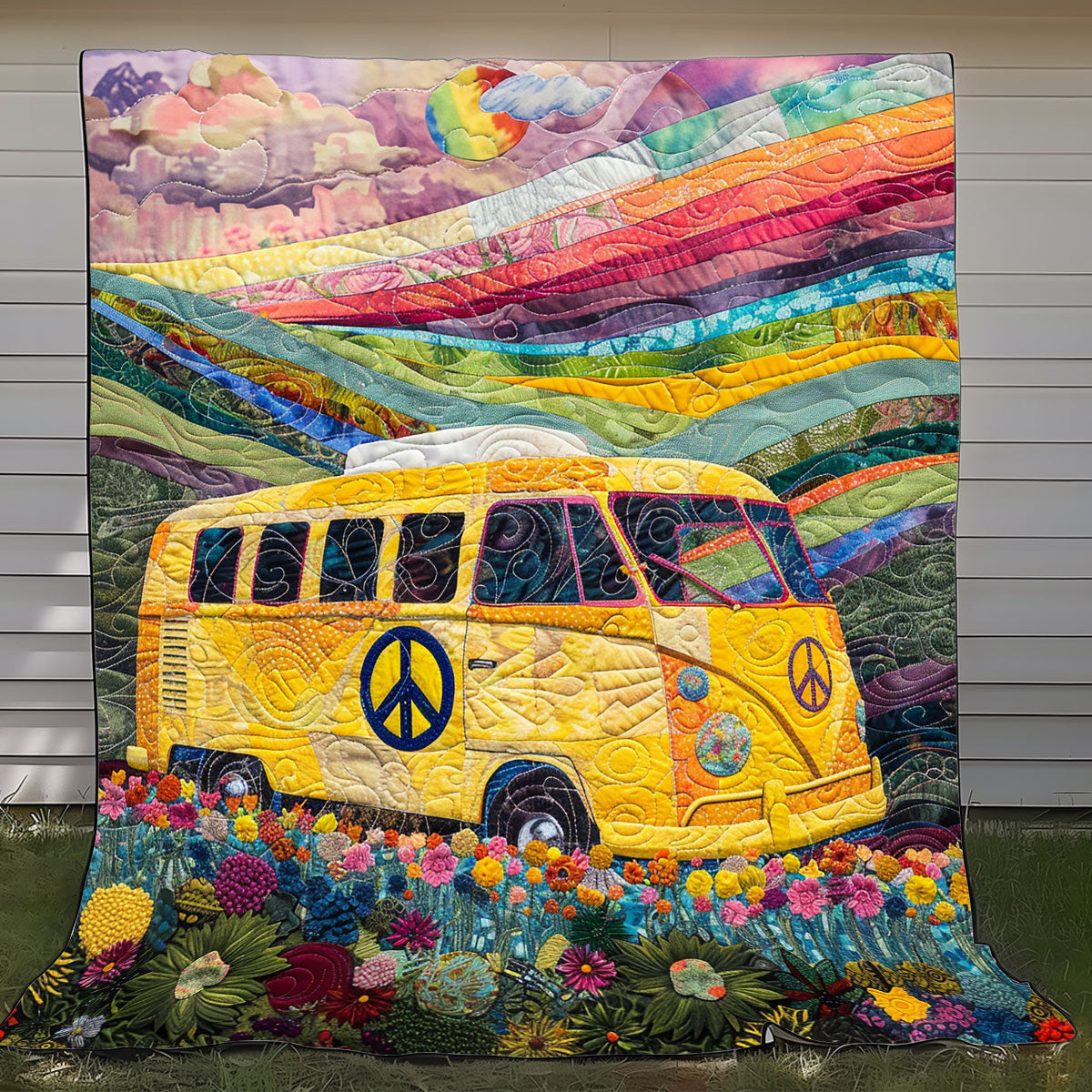 Hippie Yellow Van XR1908052CL Quilt