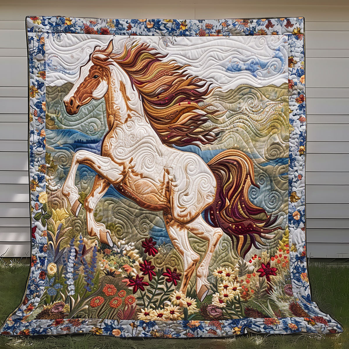 Horse Garden XR0908018CL Quilt