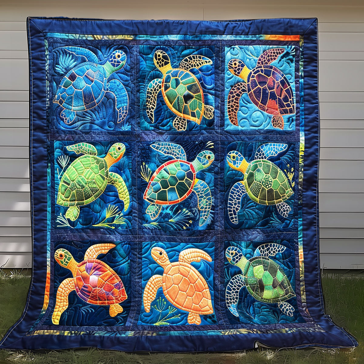 Joyful Sea Turtles XR2308014CL Quilt