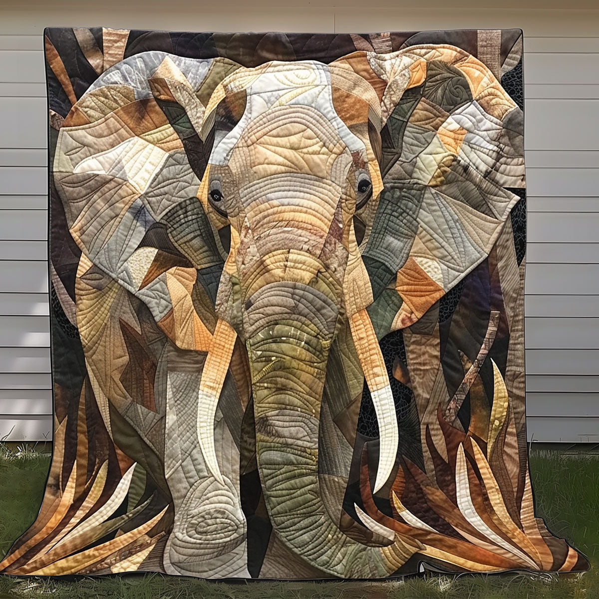 Jungle Elephant XR2208008CL Quilt