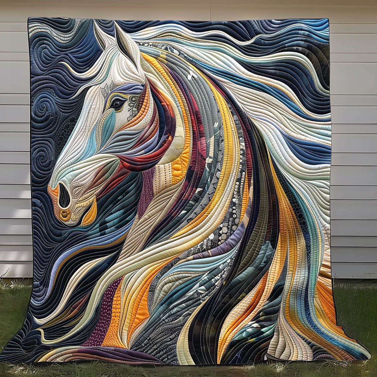 Love Horse In Wind XR2008020CL Quilt