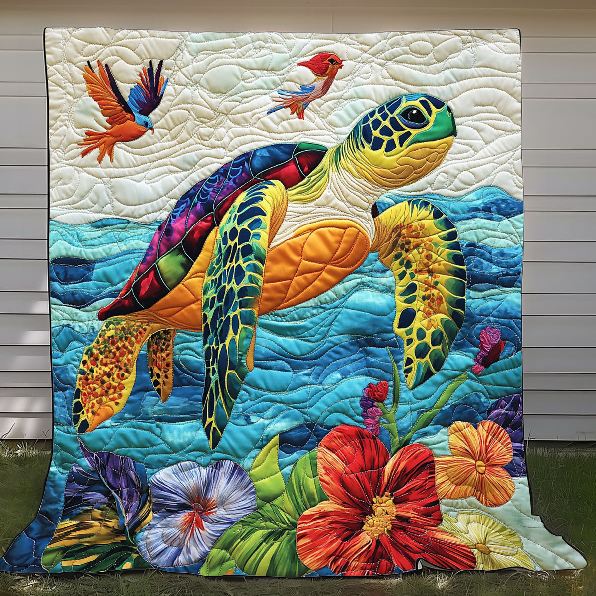 Ocean Summer Turtle XR0808051CL Quilt