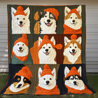 Samoyed Loves Fall XR0808044CL Quilt