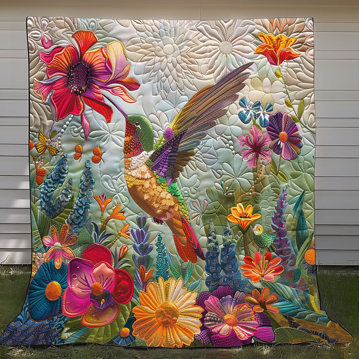 Serenade In Bloom Hummingbird XR1908061CL Quilt