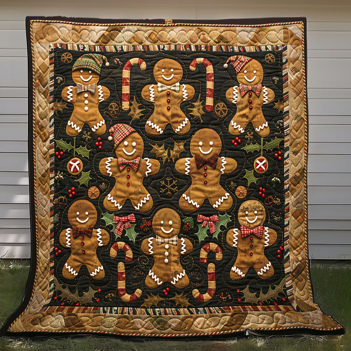 Smiling Gingerbreads XR2008006CL Quilt