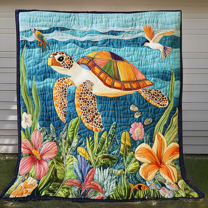 Summer Sea Turtle XR0808049CL Quilt