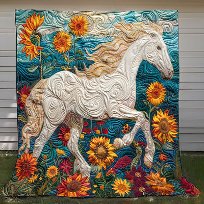 Sunflower Wander Horse XR1008025CL Quilt