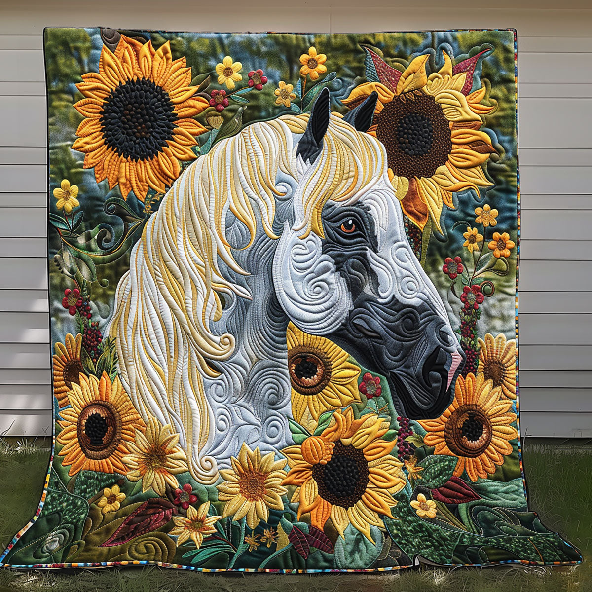 Sunlit Grace Horse XR1008031CL Quilt