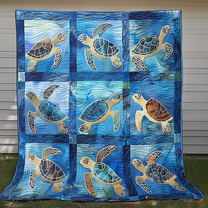 Sunny Sea Turtles XR2308016CL Quilt