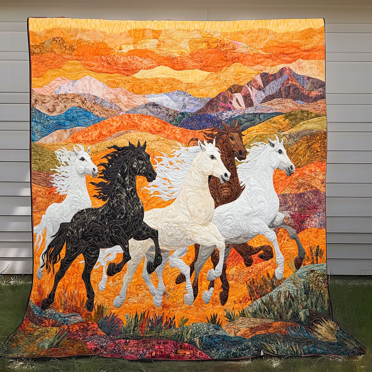 Sunset Horse XR0808015CL Quilt