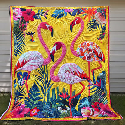 Tropical Flamingos XR1308049CL Quilt