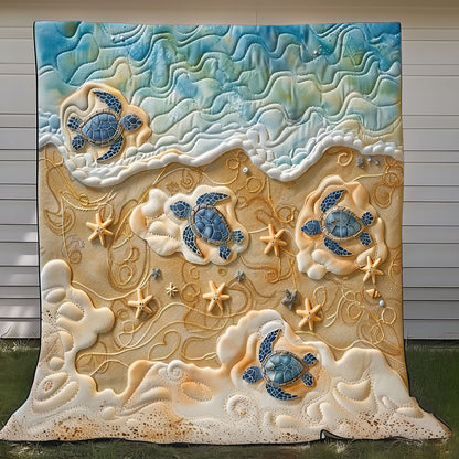 Turtles And Starfishes XR0908005CL Quilt