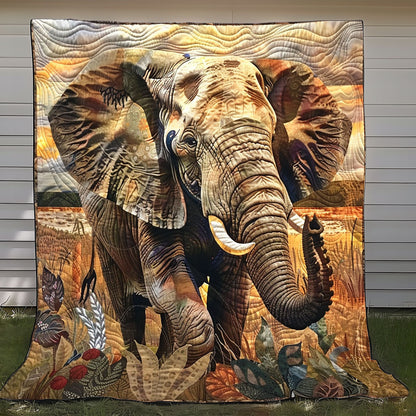 Wild Brown Elephant XR2208007CL Quilt