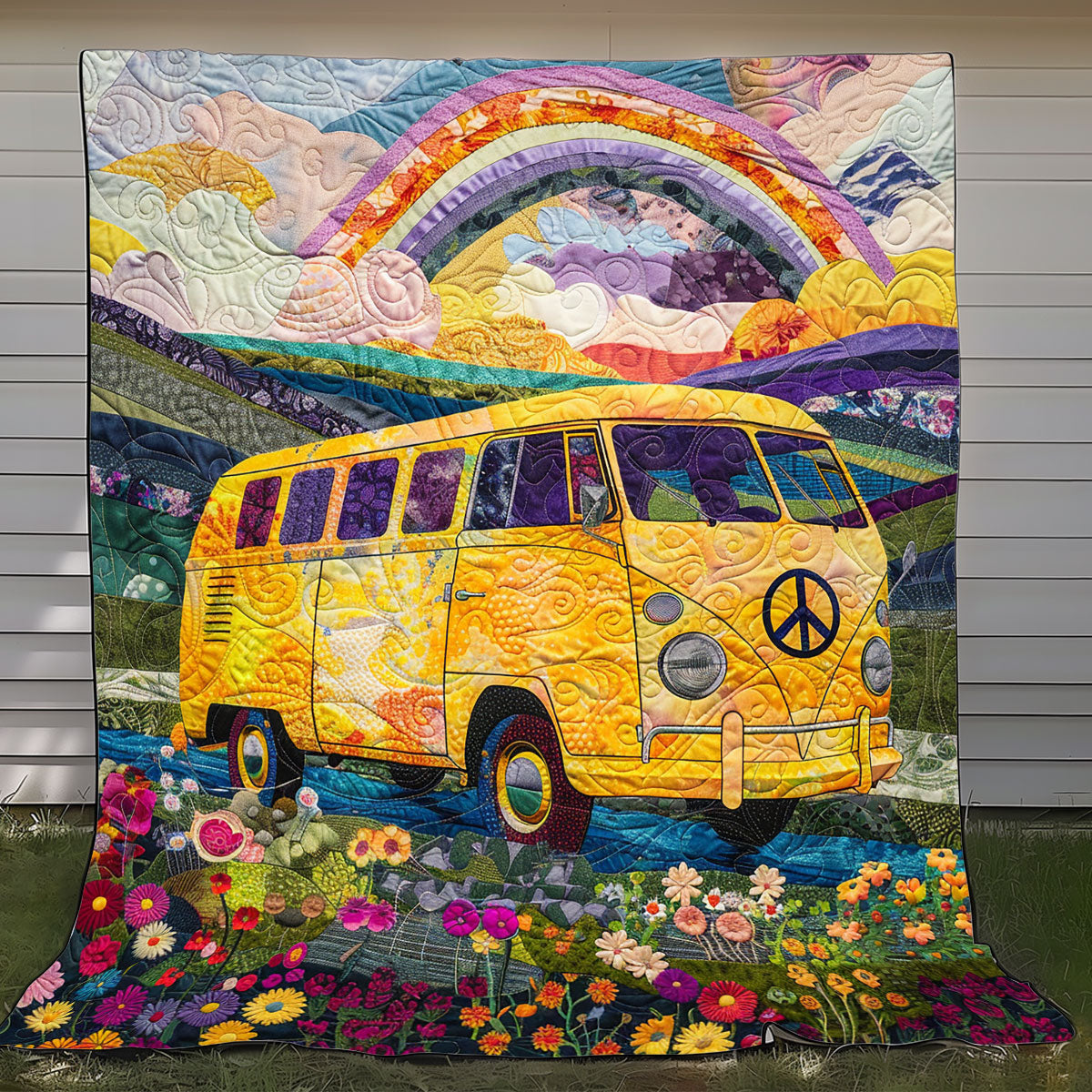 Yellow Van Hippie XR1908056CL Quilt