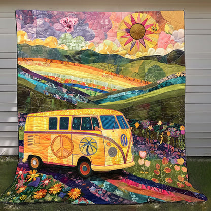 Yellow Van Peace Sign XR1908053CL Quilt