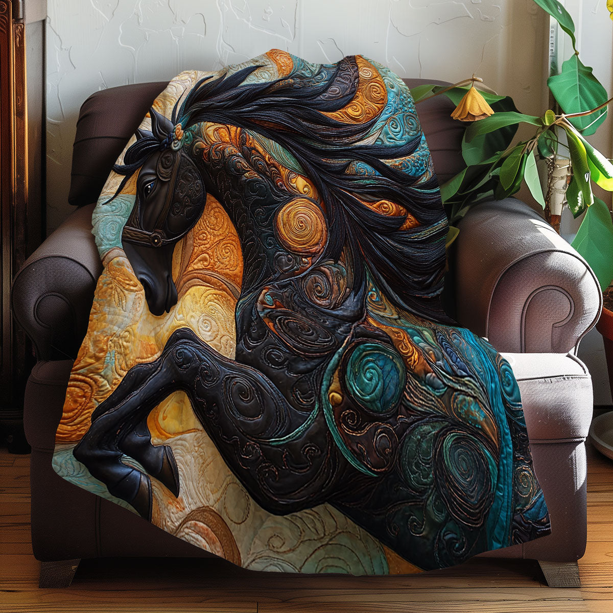 Abstract Horse XR0808033CL Quilt