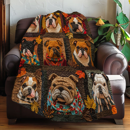 Autumn Breeze Bulldogs XR3107015CL Quilt