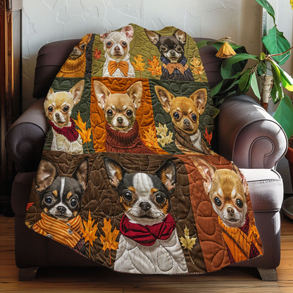 Autumn Chihuahua Delight XR3107008CL Quilt