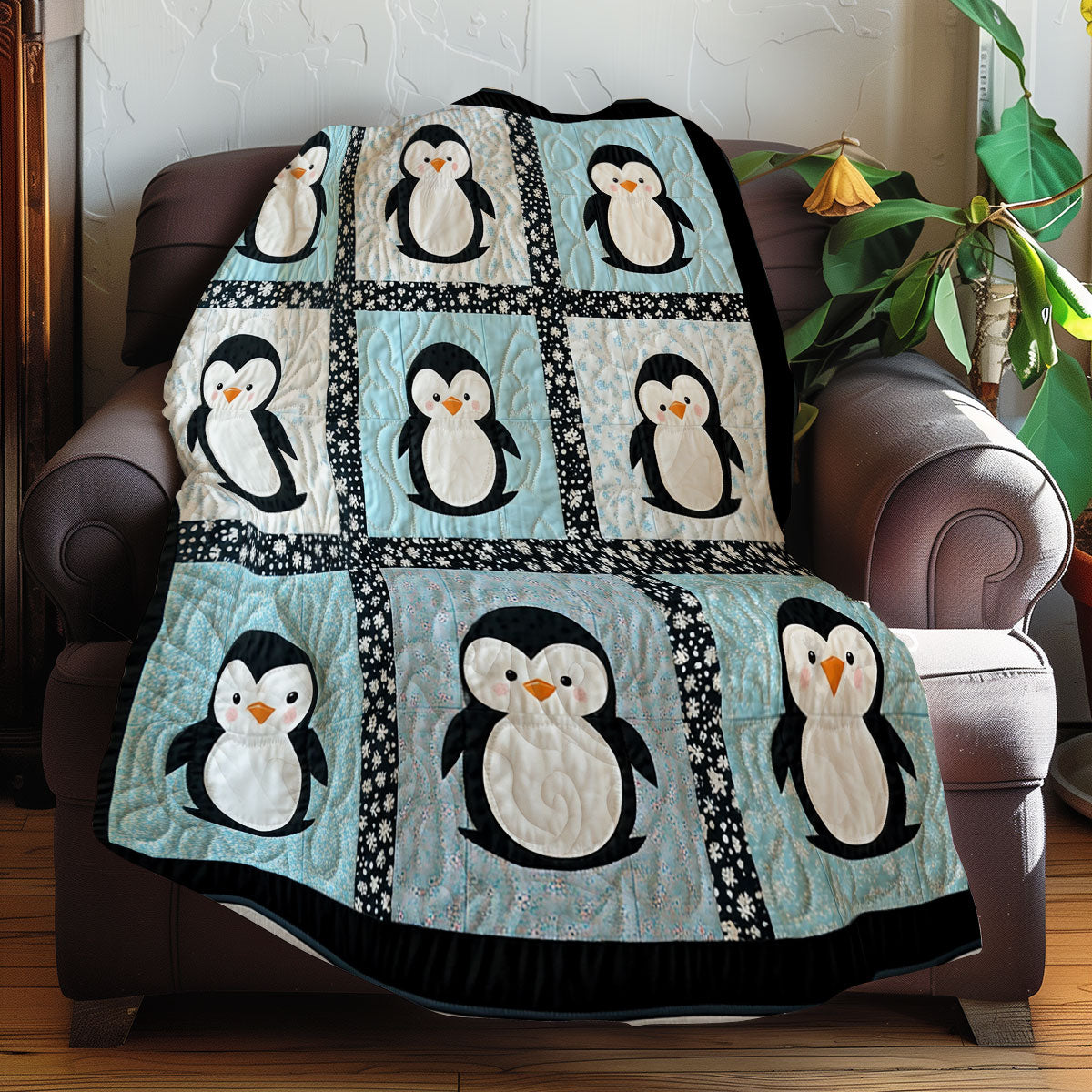 Baby Penguin Lovers XR0508028CL Quilt