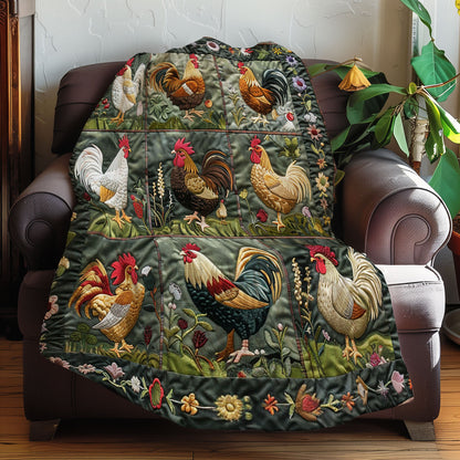 Beautiful Chickens XR0908028CL Quilt