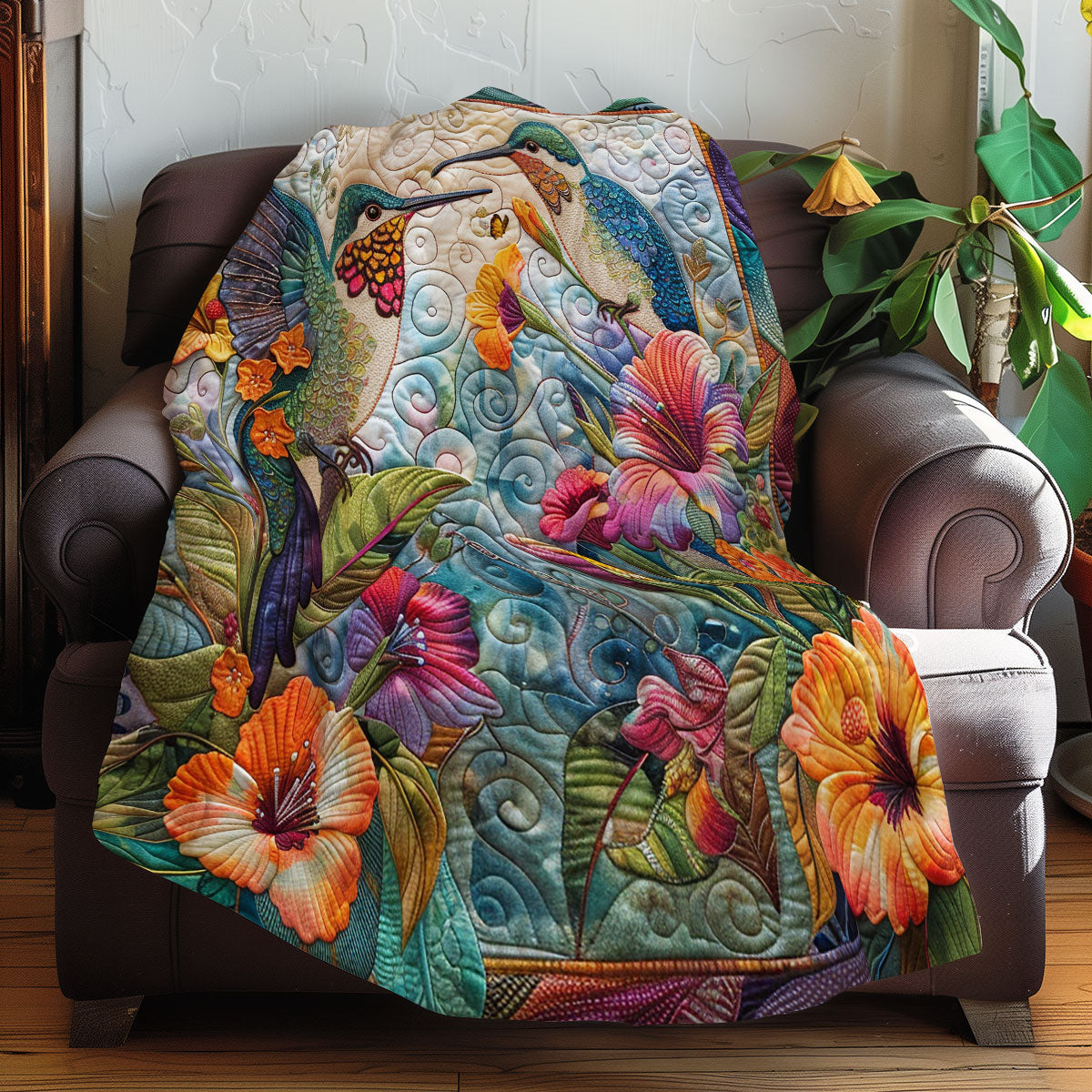 Beautiful Hummingbirds XR1507011CL Quilt