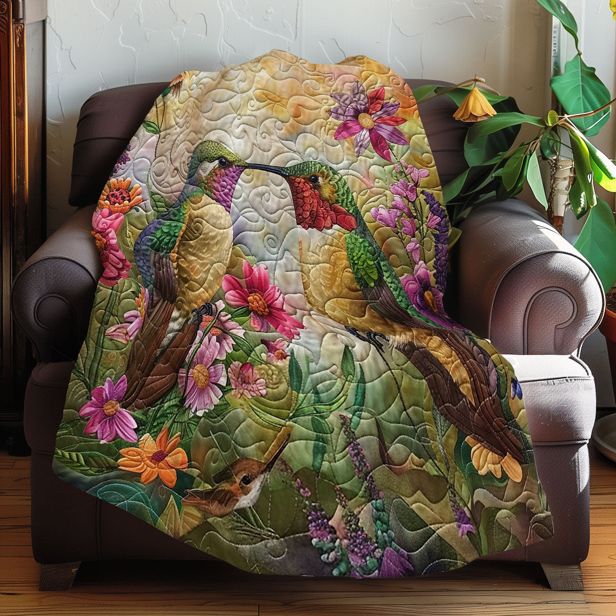 Beautiful Hummingbirds XR1507012CL Quilt