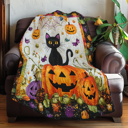 Black Cat Happy Halloween XR0808007CL Quilt