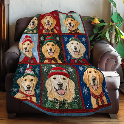 Blissful Golden Retrievers XR2308021CL Quilt