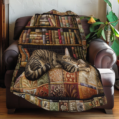 Bookself And Cats XR2608006CL Quilt