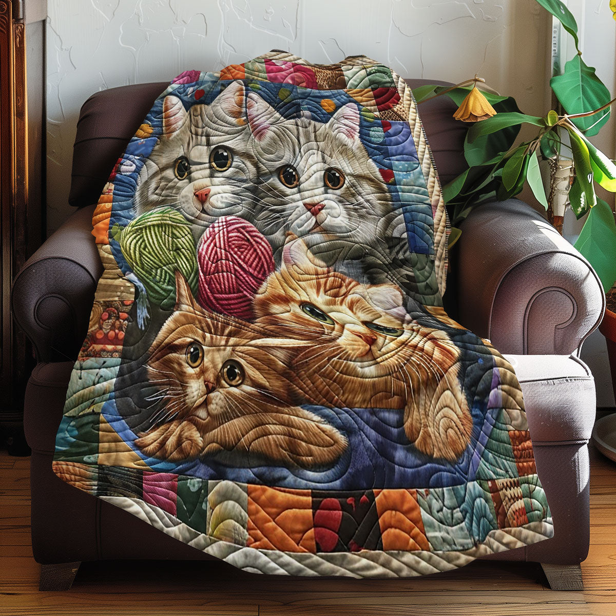 Cat Paws and Yarn XR2907003CL Quilt