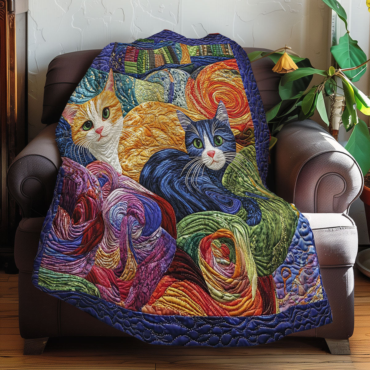 Cat Playing XR0508017CL Quilt