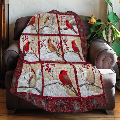 Charming Cardinals XR0108016CL Quilt