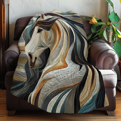 Charming Gray Horse XR0608007CL Quilt