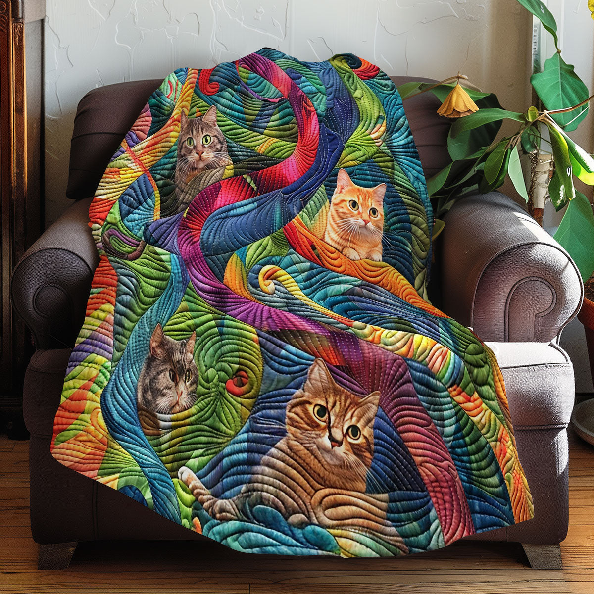 Charming Yarn Chaser Cat XR3007022CL Quilt