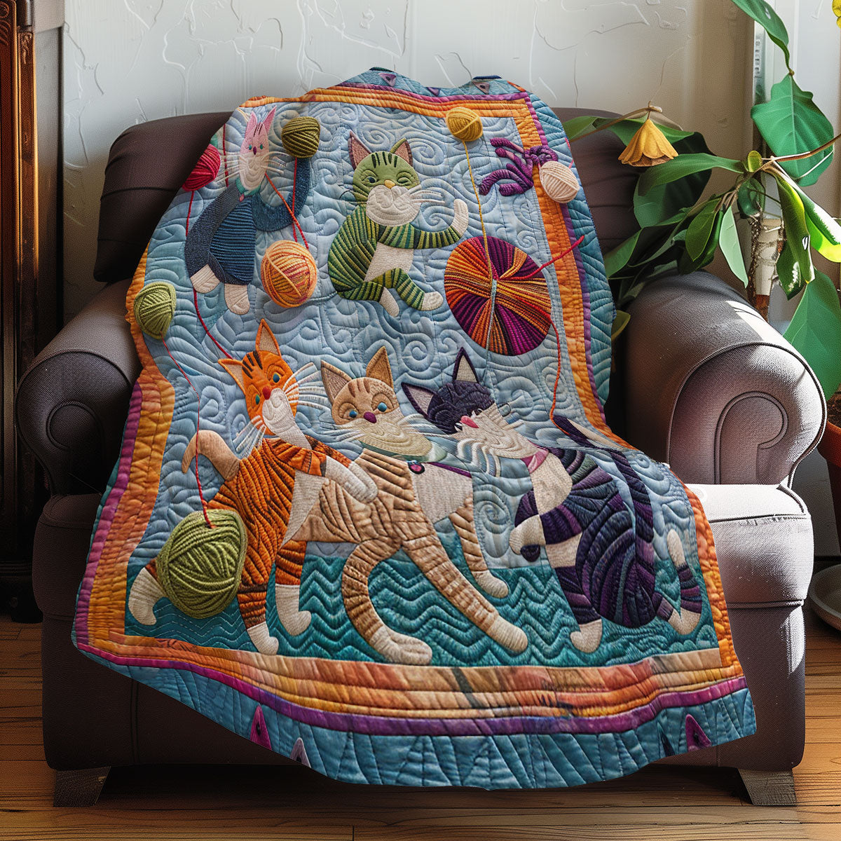 Cheerful Kitten XR3007028CL Quilt