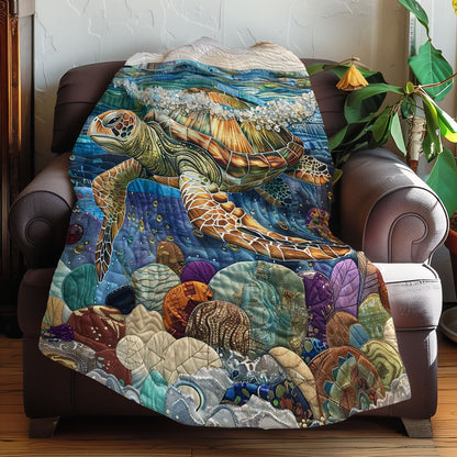 Coastal Sea Turtles XR0808058CL Quilt