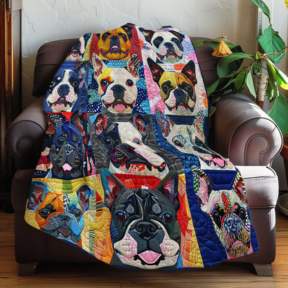 Colorful Boston Terrier XR0807016CL Quilt