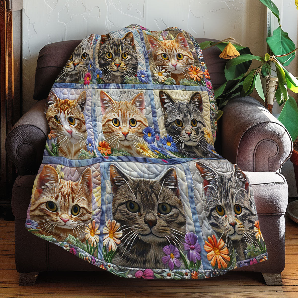 Cute Tabby Cats XR1908004CL Quilt