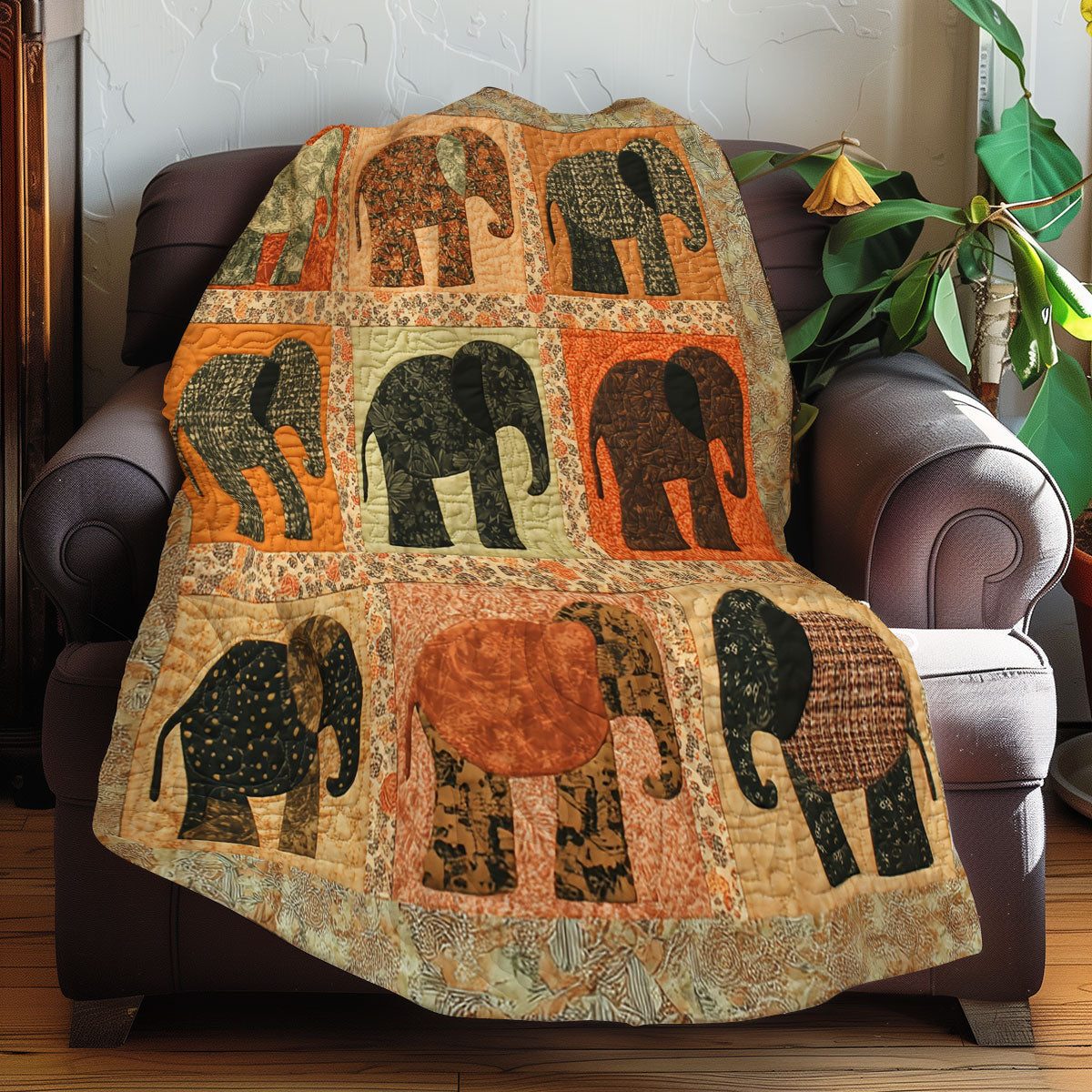 Different Elephants XR0108019CL Quilt