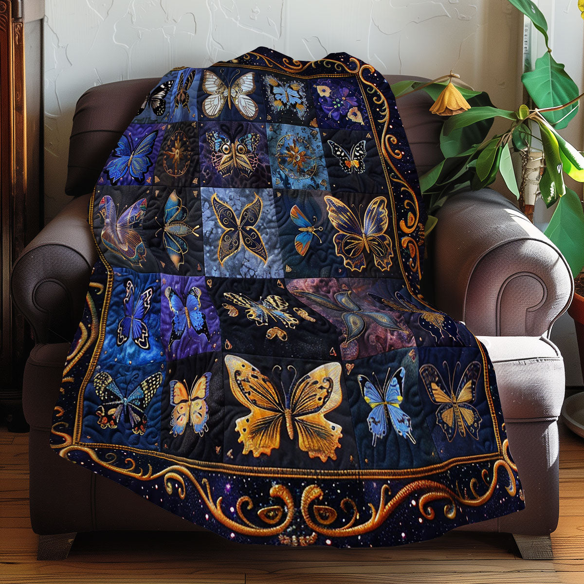 Dream Butterflies XR0807018CL Quilt