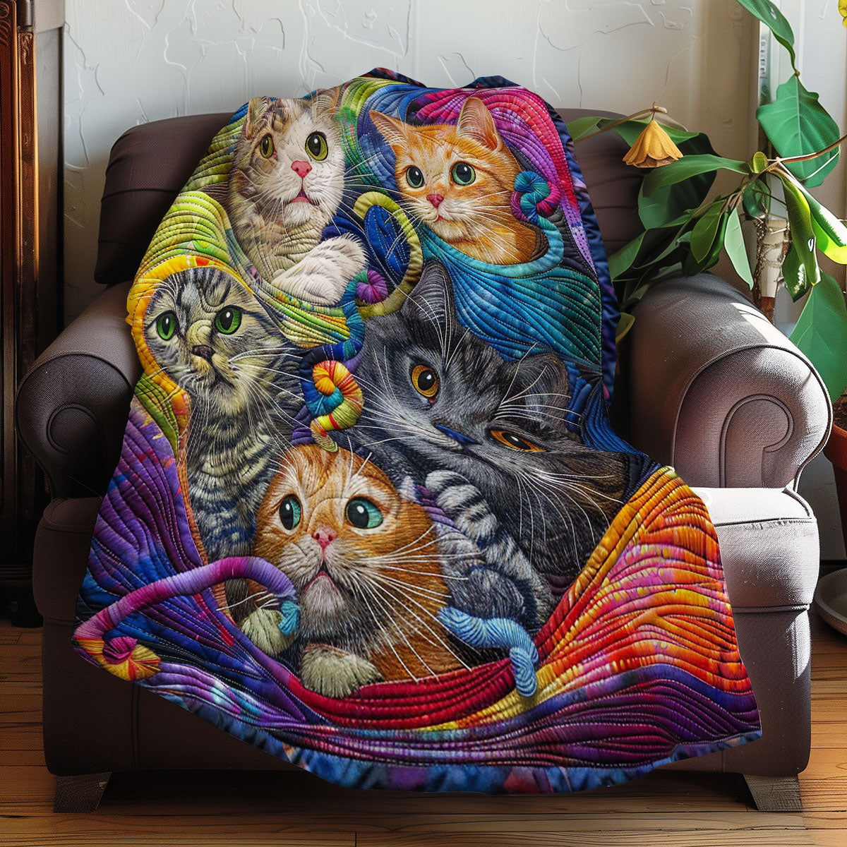 Dreaming Kitties XR3007018CL Quilt