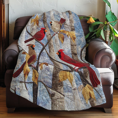 Elegant Cardinal Perch XR0108009CL Quilt