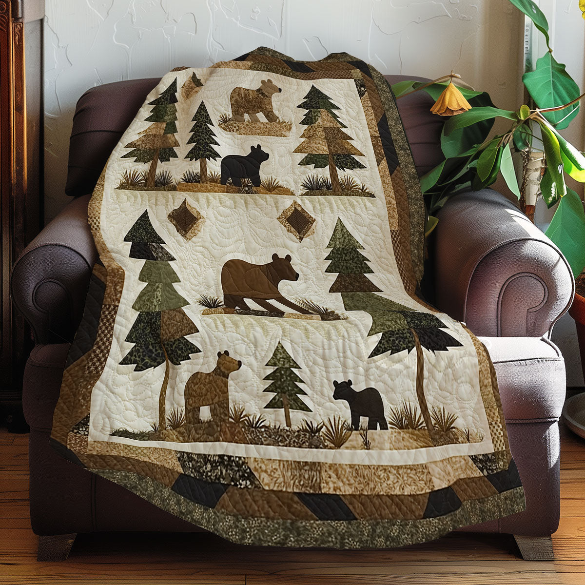 Family Bears XR0708009CL Quilt