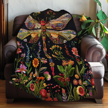Floral Dragonfly XR3107034CL Quilt