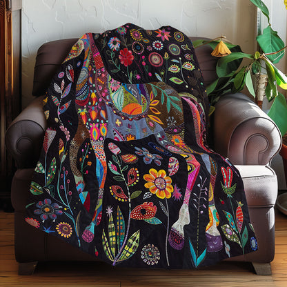 Floral Horse XR1207005CL Quilt